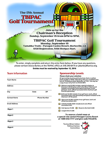 2016 Golf Registration Flyer